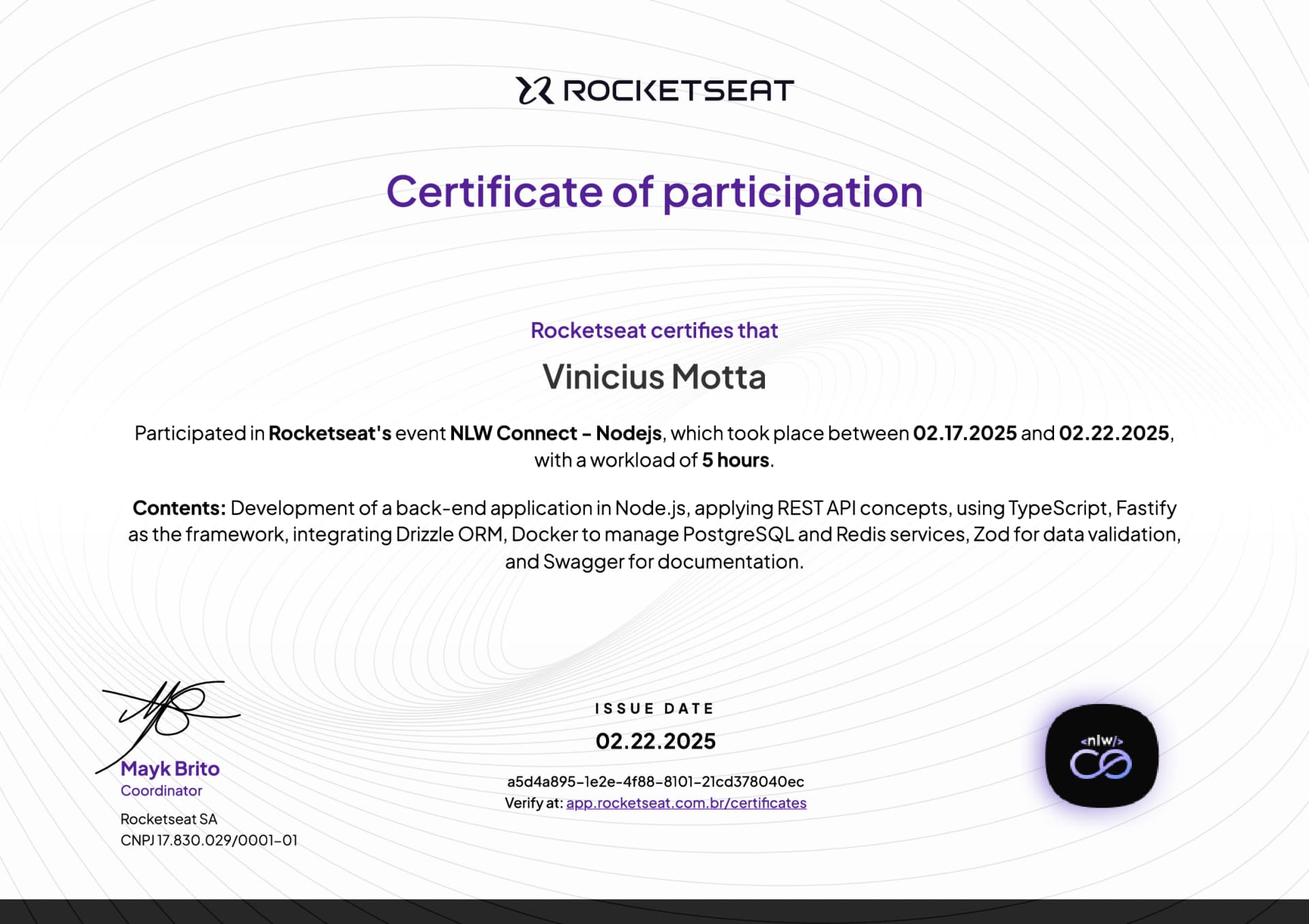 NLW Connect - Node.js